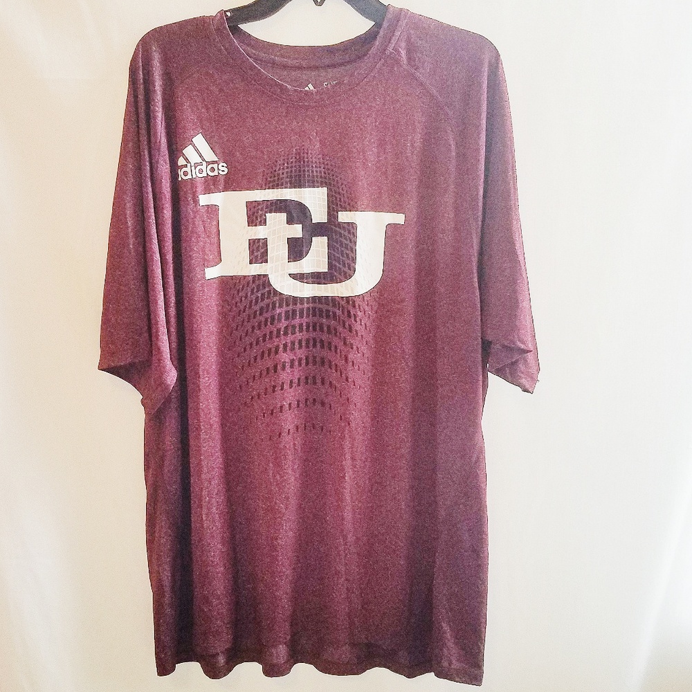 Adidas Mens 2XL Like New University Shirt Maroon